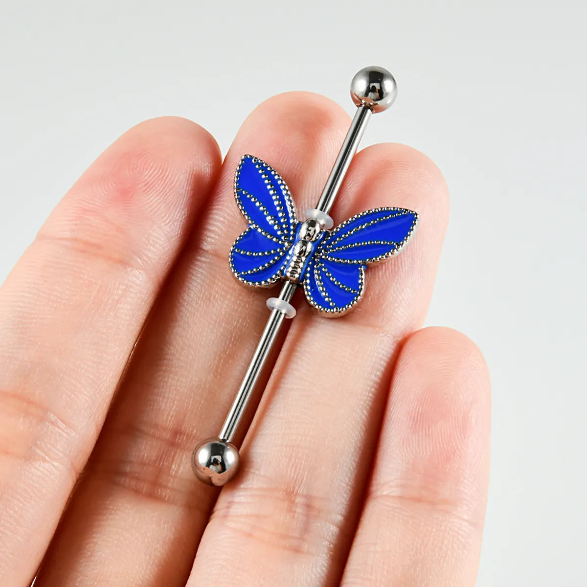 1 Piece Modern Style Sweet Simple Style Animal Butterfly Enamel 304 Stainless Steel Copper Ear Studs Cartilage Earrings