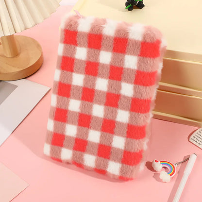 1 Piece Multicolor Class Learning Cloth Plush Elegant Cute Preppy Style Notebook