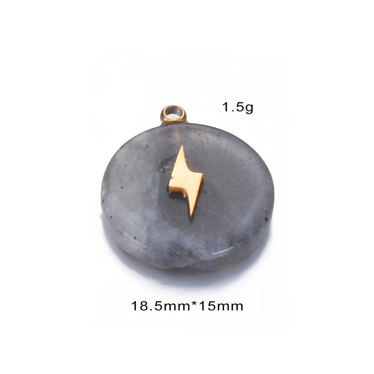 1 Piece Natural Stone Color Block Pendant