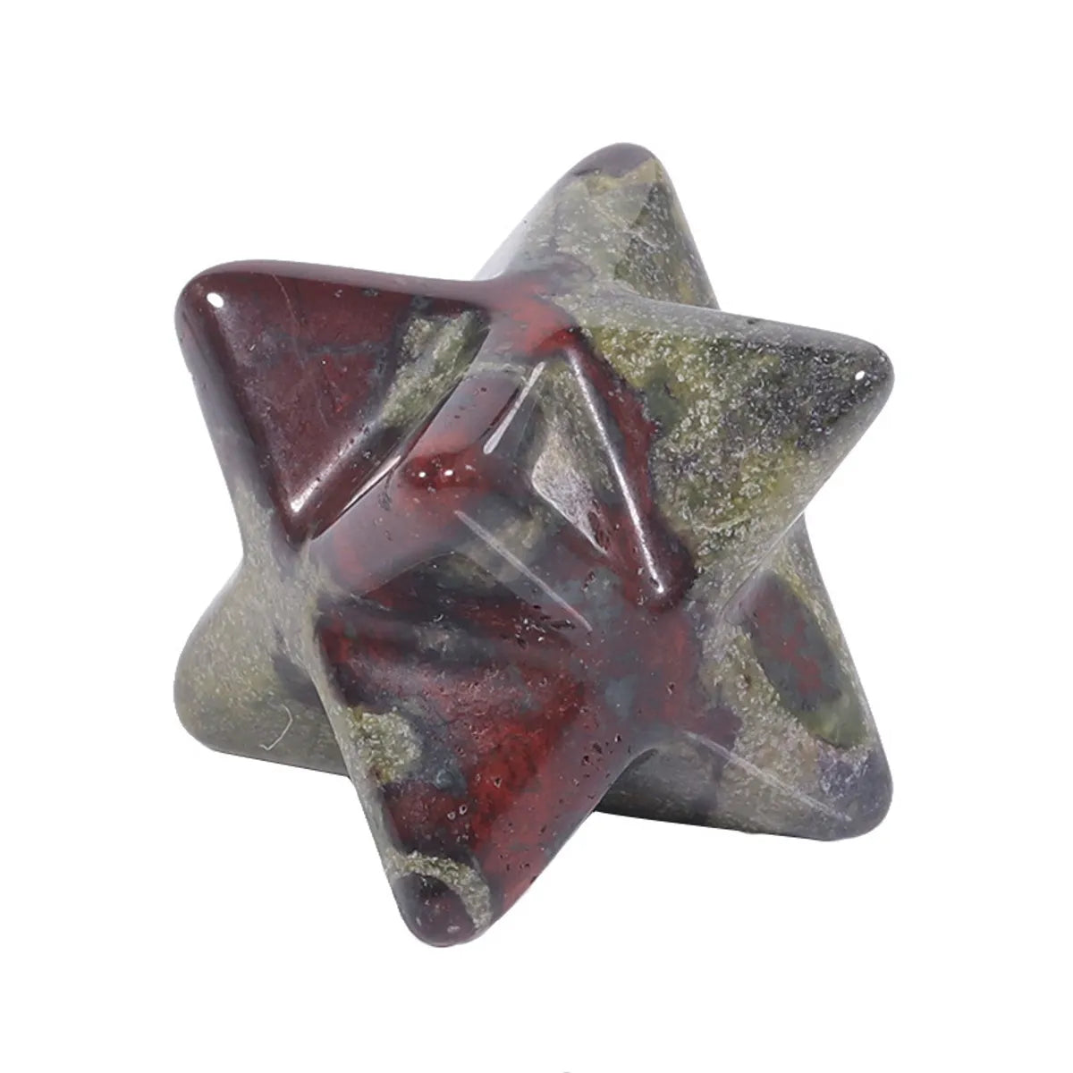 1 Piece Natural Stone Crystal Hexagram Beads