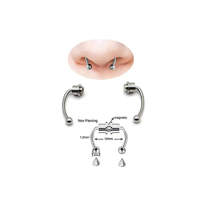 1 Piece Nose Rings & Studs Hip-Hop Classic Style Geometric 304 Stainless Steel 14K Gold Plated Nasal Splint