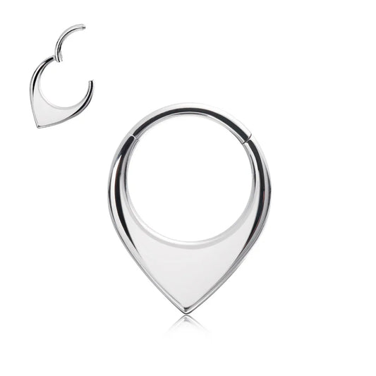 1 Piece Nose Rings & Studs Hip-Hop Rock Solid Color 316 Stainless Steel  Polishing Nose Ring