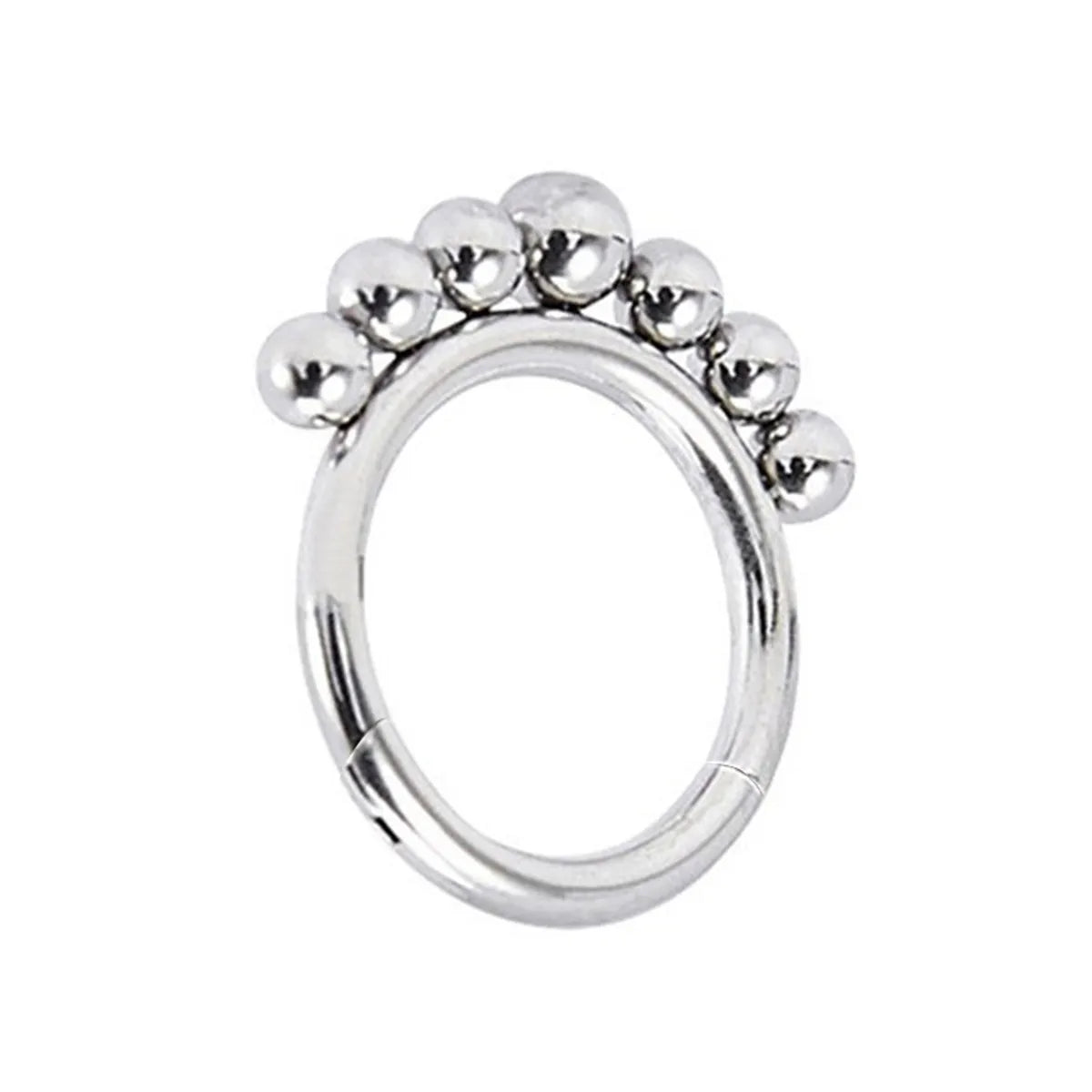 1 Piece Nose Rings & Studs Simple Style Solid Color Stainless Steel Nose Ring