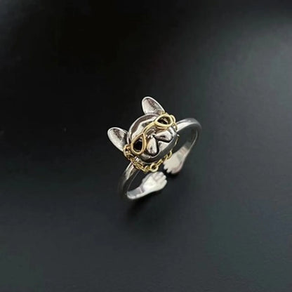 1 Piece Novelty Dog Alloy Stoving Varnish Women's Open Ring