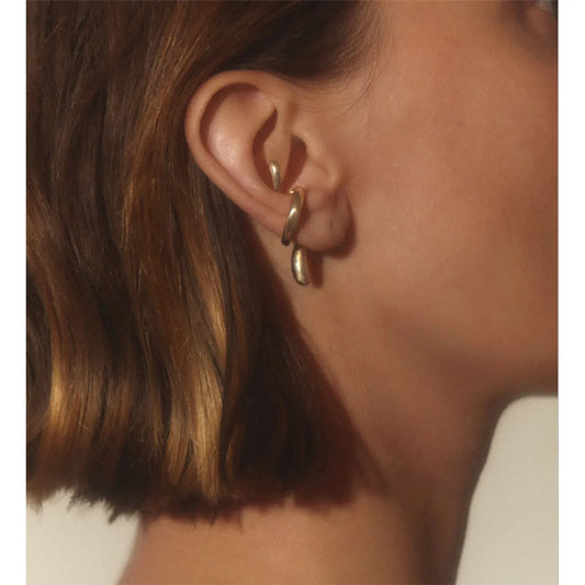 1 Piece Novelty Irregular Plating Copper Ear Cuffs