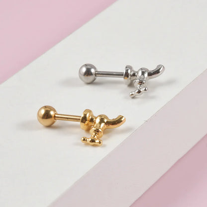 1 Piece Novelty Simple Style Faucet Plating Stainless Steel Ear Studs