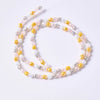 1 Strand/Package 5.5x4mm Hole Under 1mm Glass Electroplate Glass Beads Colorful Simple Beads