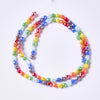 1 Strand/Package 5.5x4mm Hole Under 1mm Glass Electroplate Glass Beads Colorful Simple Beads