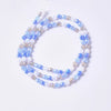 1 Strand/Package 5.5x4mm Hole Under 1mm Glass Electroplate Glass Beads Colorful Simple Beads