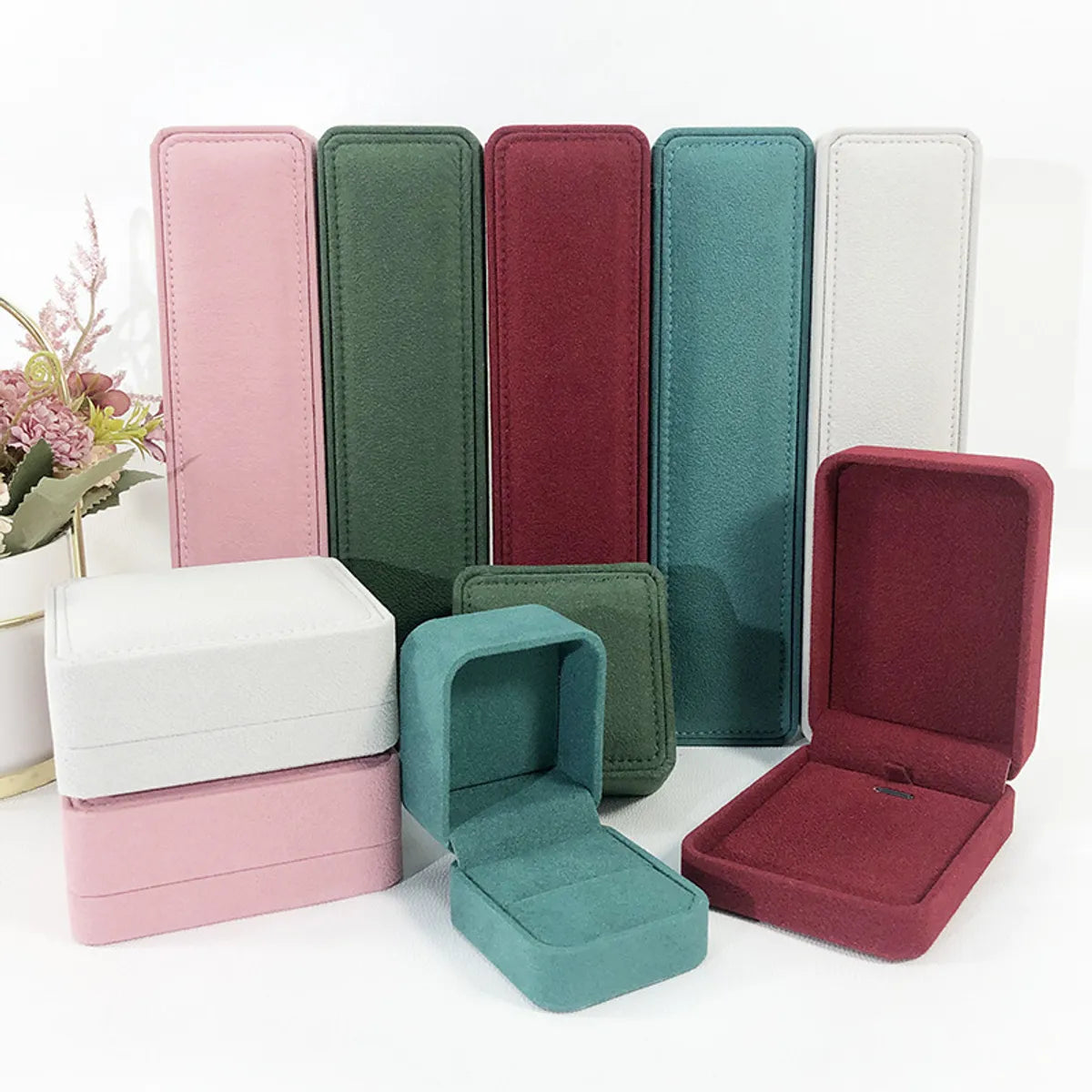 1 Piece Paper Simple Style Classic Style Holiday Daily Solid Color Jewelry Boxes