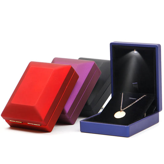 1 Piece Plastic Business Daily Solid Color Jewelry Boxes