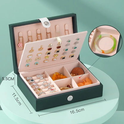 1 Piece Pu Leather Elegant Daily Solid Color Jewelry Boxes