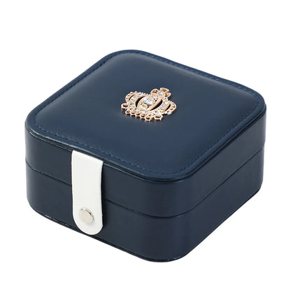 1 Piece Pu Leather Flannel Elegant Daily Solid Color Jewelry Boxes