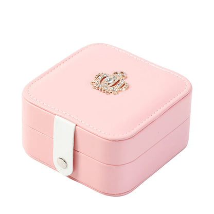 1 Piece Pu Leather Flannel Elegant Daily Solid Color Jewelry Boxes