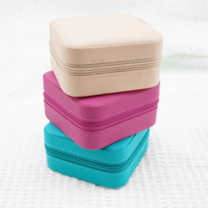 1 Piece Pu Leather Flocking Casual Elegant Glam Solid Color Jewelry Boxes