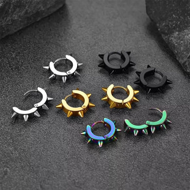 1 Piece Punk Geometric Plating Stainless Steel Ear Studs