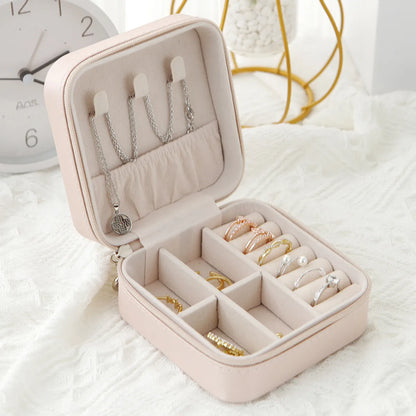 1 Piece PVC Flannel Casual Elegant Glam Solid Color Jewelry Boxes