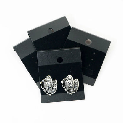 1 Piece PVC Flannel Solid Color Hair Accessories Card Earring Card