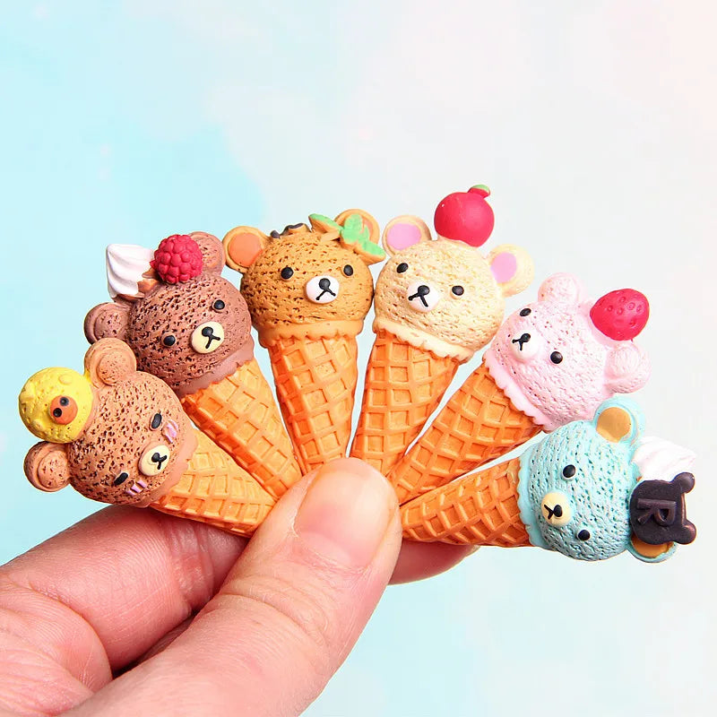 1 Piece Resin Ice Cream Jewelry Accessories