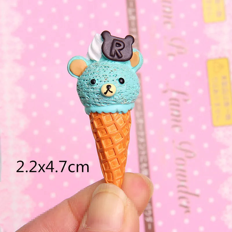 1 Piece Resin Ice Cream Jewelry Accessories