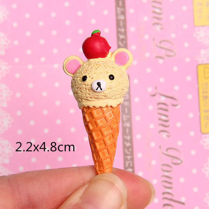 1 Piece Resin Ice Cream Jewelry Accessories