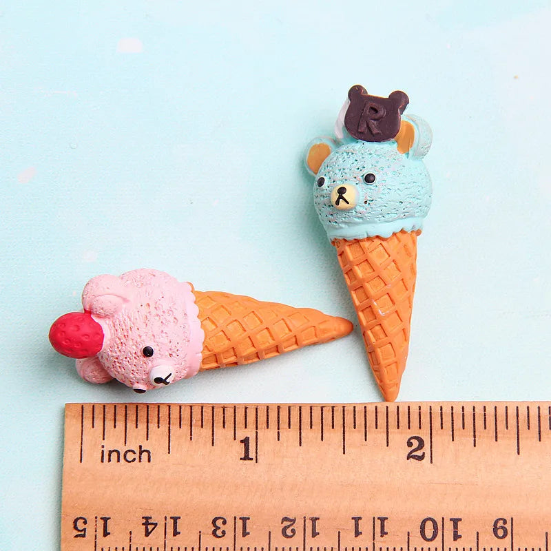 1 Piece Resin Ice Cream Jewelry Accessories