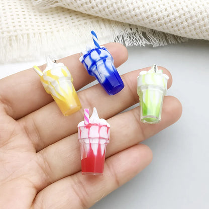 6 Models, 2 Each, 12/Bag Resin Ice Cream Pendant