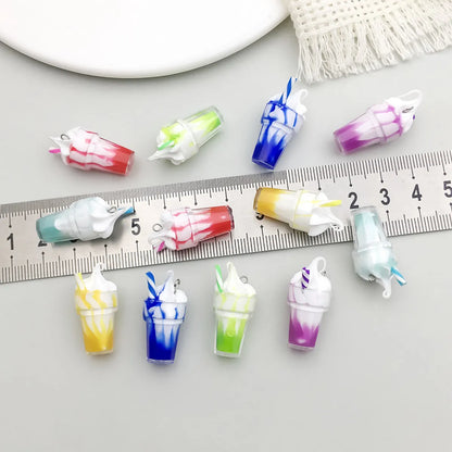 6 Models, 2 Each, 12/Bag Resin Ice Cream Pendant