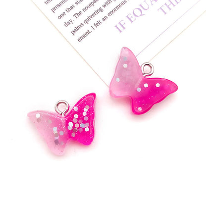 1 Piece Resin Octopus Candy Butterfly Pendant