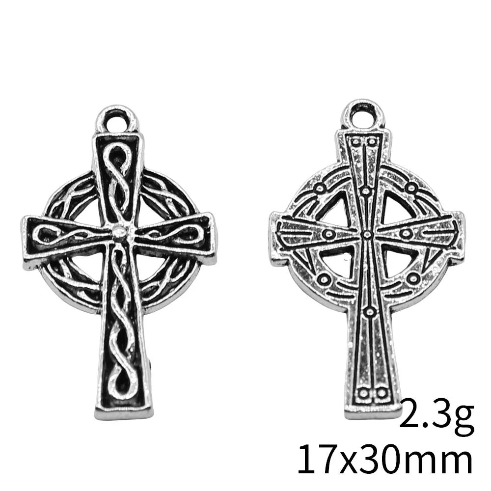 1 Piece Retro Cross Alloy Plating Pendant Jewelry Accessories