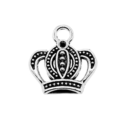 1 Piece Retro Crown Alloy Plating Pendant Jewelry Accessories