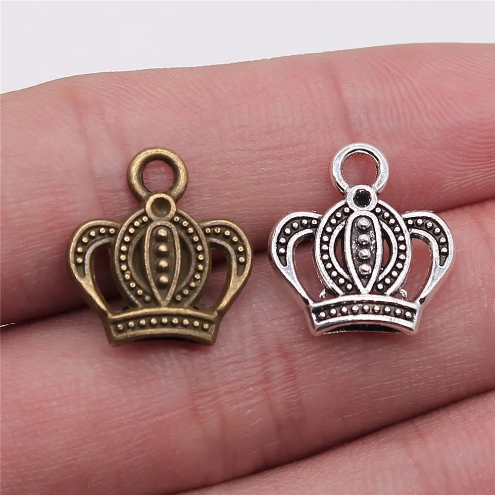 1 Piece Retro Crown Alloy Plating Pendant Jewelry Accessories