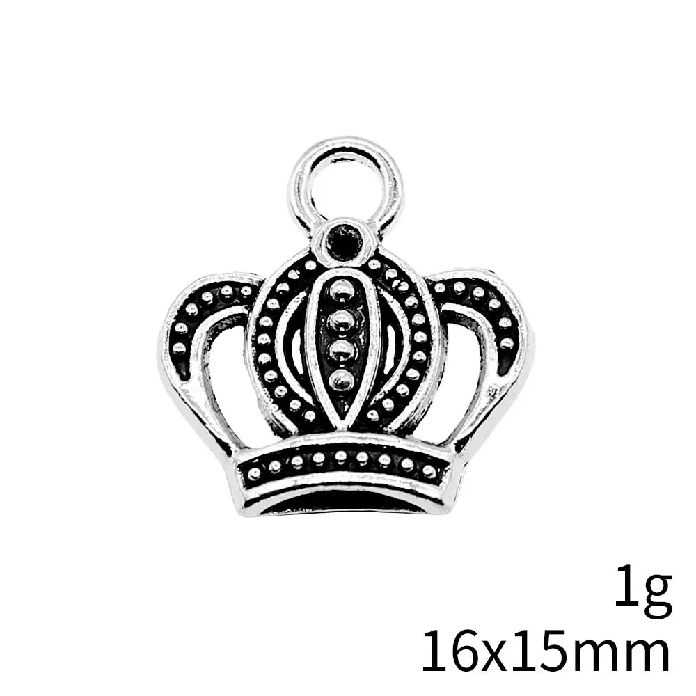 1 Piece Retro Crown Alloy Plating Pendant Jewelry Accessories