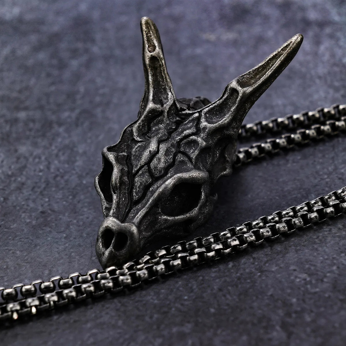 1 Piece Retro Dragon Stainless Steel Polishing Men'S Pendant Necklace