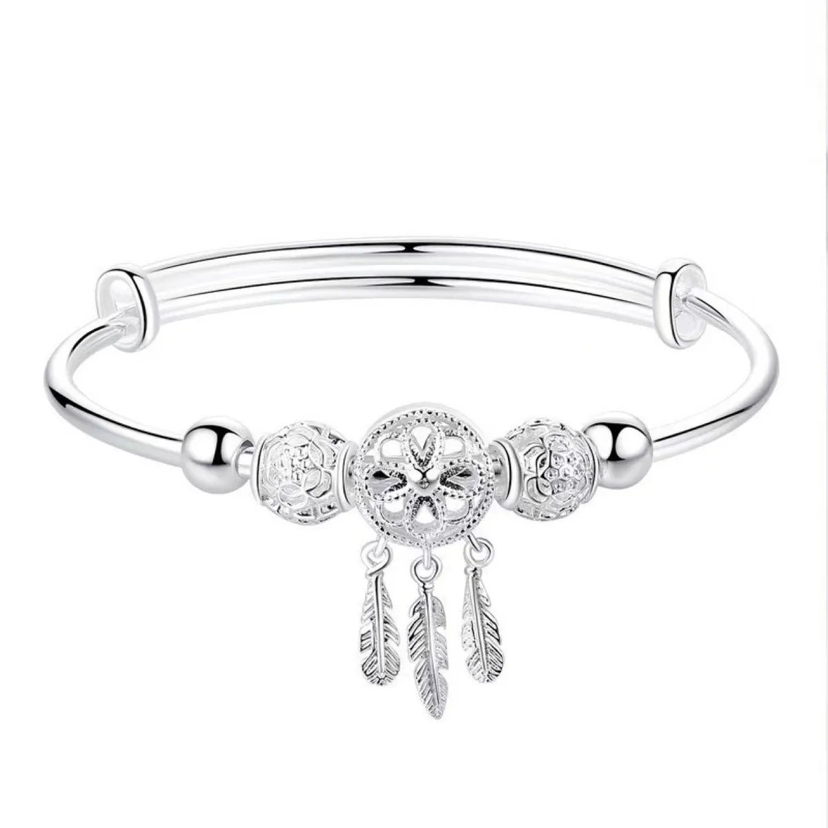 1 Piece Retro Dreamcatcher Alloy Plating Women'S Bangle