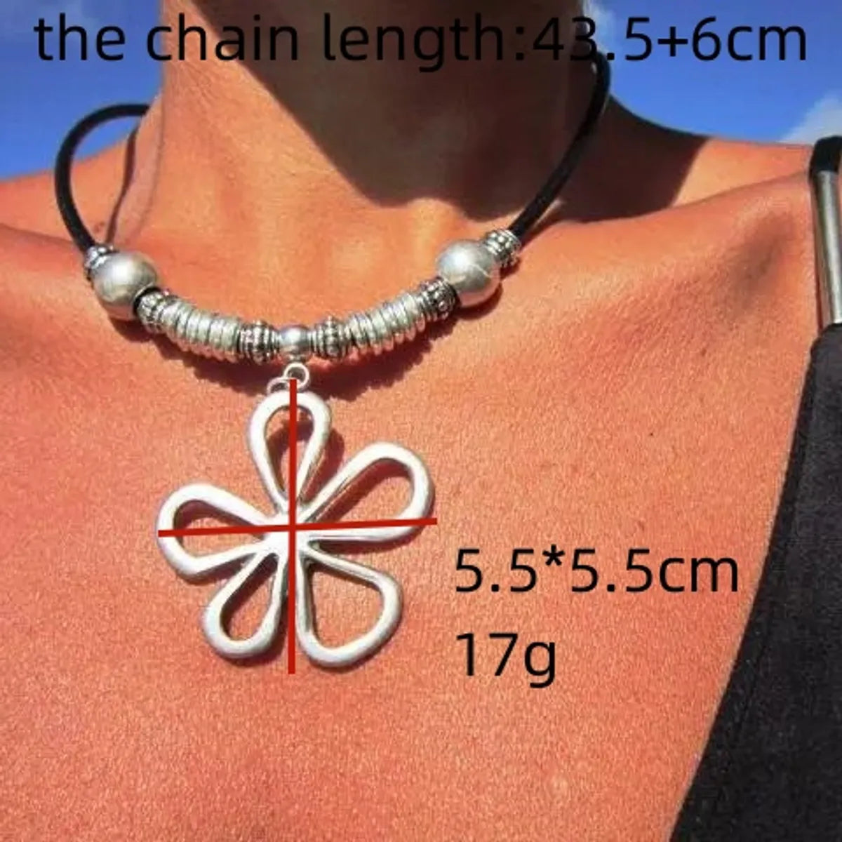 1 Piece Retro Flower Alloy Handmade Women's Pendant Necklace