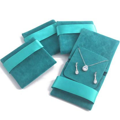 Retro Solid Color Flannel Jewelry Packaging Bags