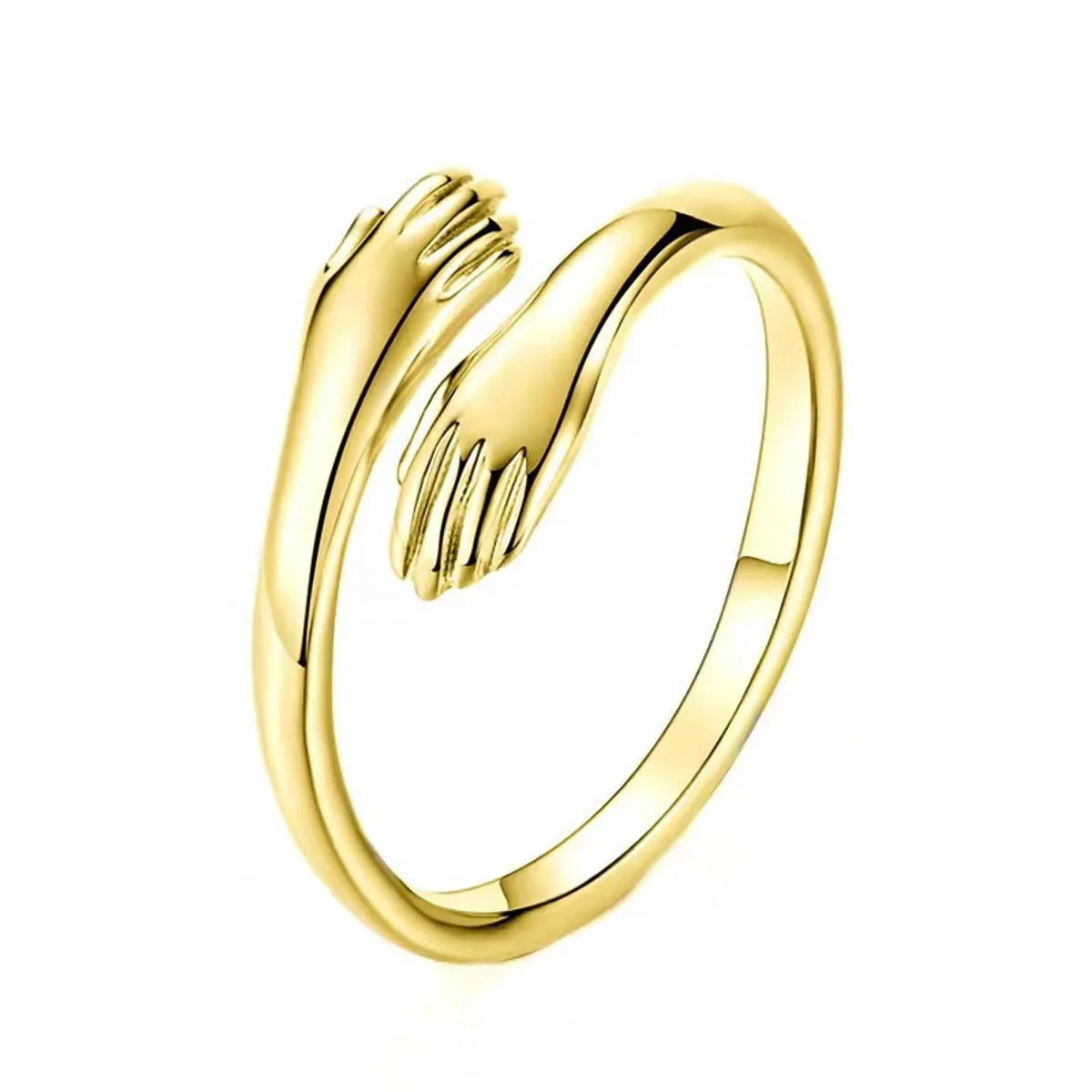 1 Piece Retro Hand Alloy Plating Unisex Rings