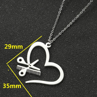 Retro Heart Shape Stainless Steel Titanium Steel Irregular Plating Necklace