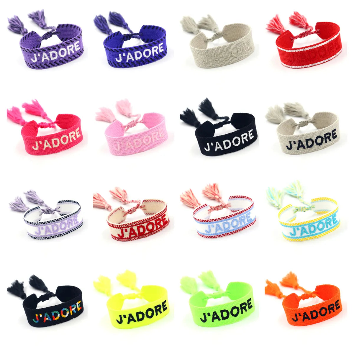 Retro Letter Polyester Unisex Bracelets