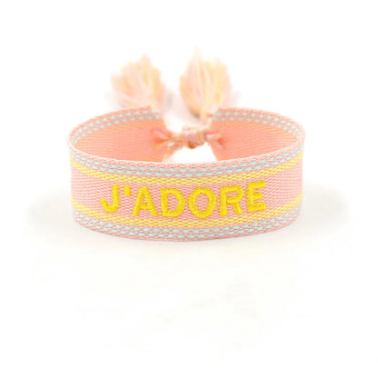 Retro Letter Polyester Unisex Bracelets