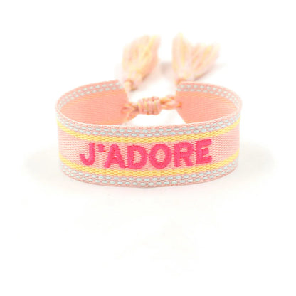 Retro Letter Polyester Unisex Bracelets