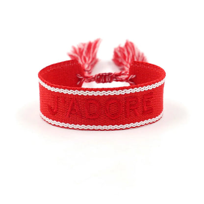 Retro Letter Polyester Unisex Bracelets