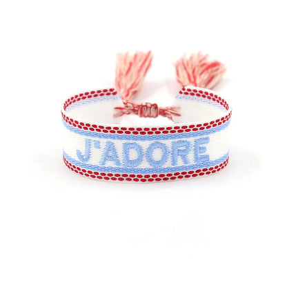 Retro Letter Polyester Unisex Bracelets