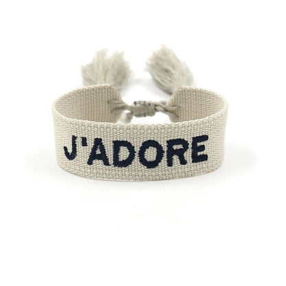 Retro Letter Polyester Unisex Bracelets