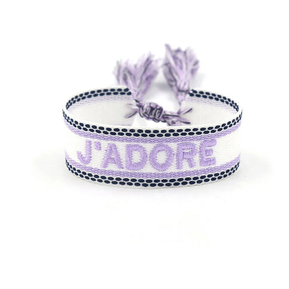 Retro Letter Polyester Unisex Bracelets