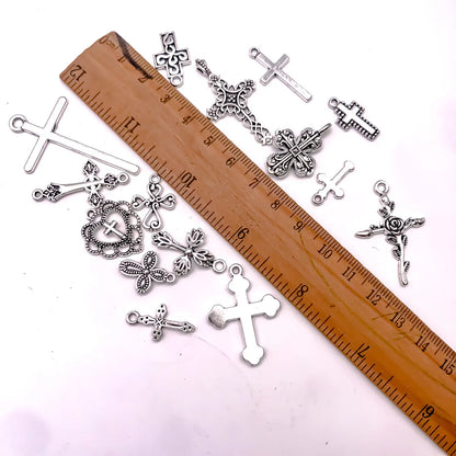 1 Piece Retro Simple Style Cross Alloy Plating Jewelry Accessories