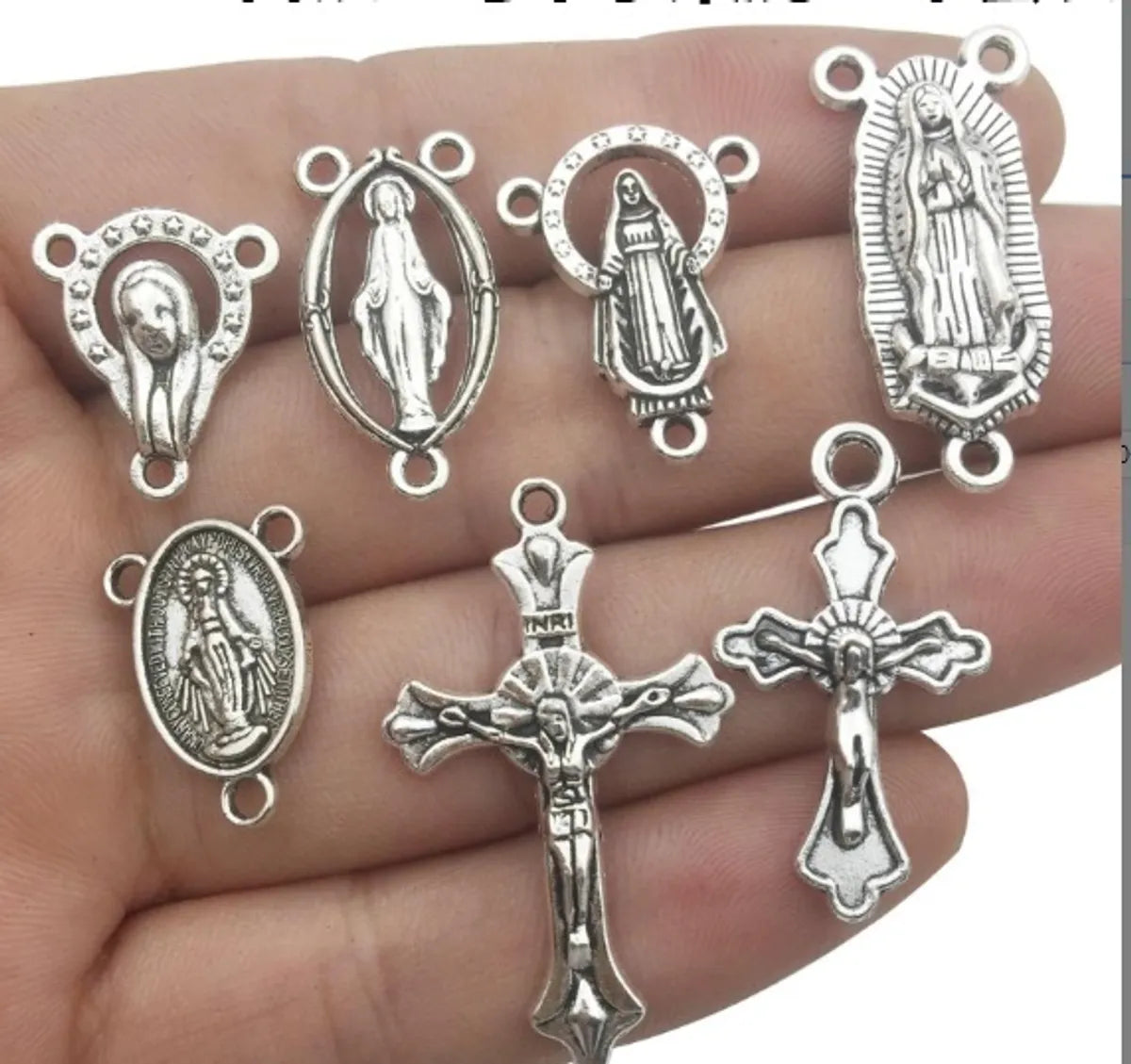 1 Piece Retro Simple Style Cross Alloy Plating Jewelry Accessories