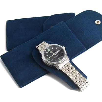 1 Piece Retro Solid Color Claimond Veins Cloth Watch Bag