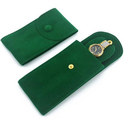 1 Piece Retro Solid Color Claimond Veins Cloth Watch Bag